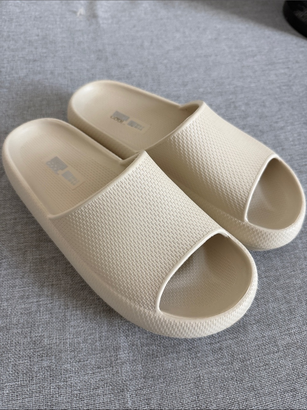 32 Degrees Cream Slide Sandals for Women